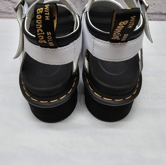 Dr Martens Blaire Quad Women's Size 9 Sandals White Hydro Leather - Picture 9 of 10